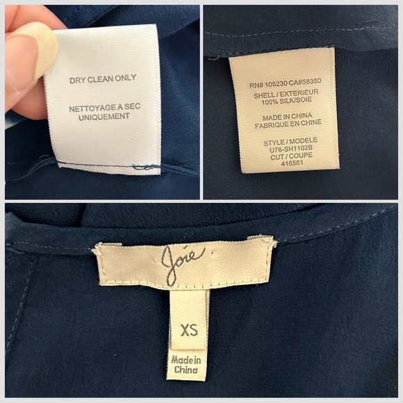 Joie Silk Tie Dye Sleeveless Scoop Neck Isidora Romper XS Ivory Beige Navy FLAWS - Picture 9 of 13